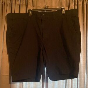 St. John's Bay Black Flat Front Shorts